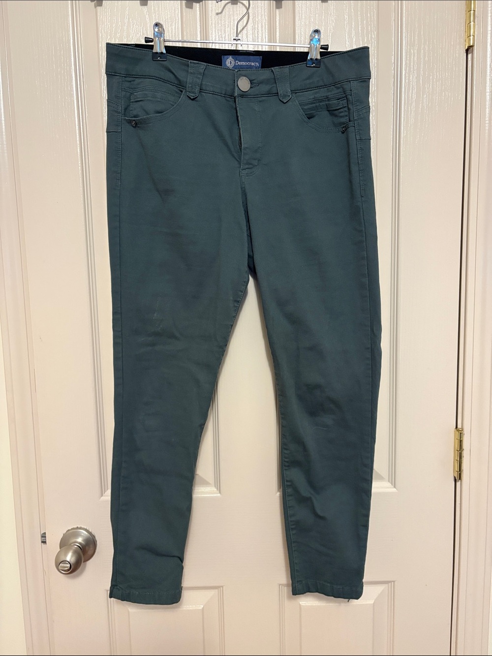 Democracy Teal Skinny Jeans for Women